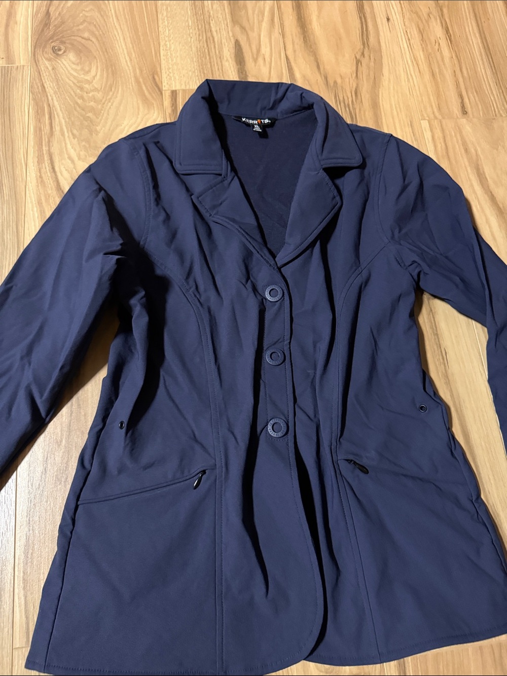 Kerrits Navy Three-Button Riding Blazer Jacket - Picture 5 of 9